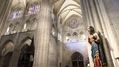Interior de la Catedral de El Salvador, en Oviedo