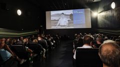 La sala de cine en la que se proyect&oacute; el documental sobre Pepe do Fieiro.