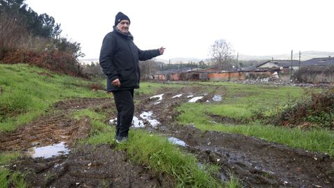 Rafael, por donde pasaron las m�quinas para hacer la limpieza.