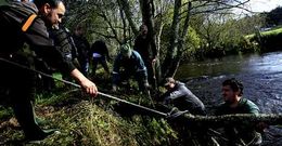 Colectivos como R�o Mar limpiaron en las �ltimas semanas tramos del r�o Grande.