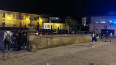 Imagen de este s�bado por la noche en las inmediaciones de la Catedral de Lugo