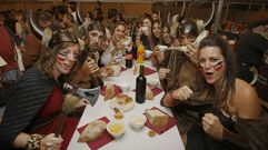Cena vikinga en Catoira