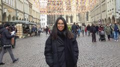 La gijonesa Mandy Delmiro en el centro de M�nster
