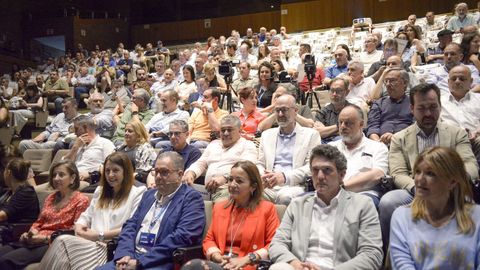 Celebración de los veinte años de Transmedia en el auditorio de Veterinaria