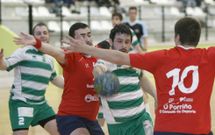 Imagen de archivo de un partido del BM Deza disputado en el Lal�n Arena. 