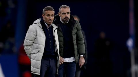 �scar Cano y El�as Mart� en una imagen en su etapa en el Deportivo. 