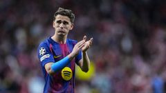 Gavi, durante un partido con el Barcelona