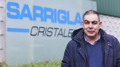 Jos� Manuel Fern�ndez, nas instalaci�ns que Sarriglass ten en Sarria