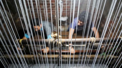 Imagen de archivo de un taller textil 