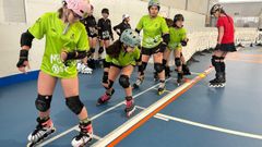 Un momento de la jornada de patinaje freestyle