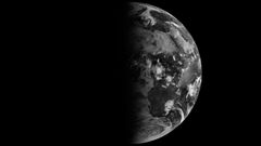 Configuraci�n del terminador ( la l�nea que separa el d�a de la noche) durante el equinoccio de oto�o