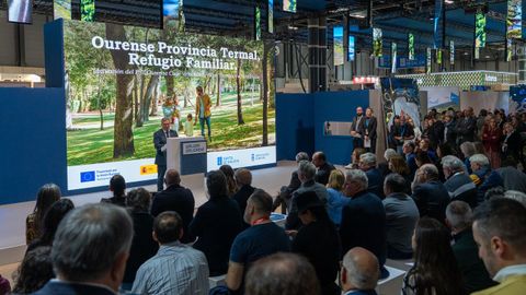 La nueva campa�a tur�stica de la Diputaci�n se present� ayer en la feria internacional Fitur, de Madrid.