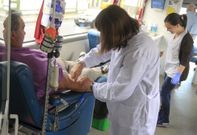 Una de las estaciones m�viles de donaci�n que recorren Galicia durante el verano. 