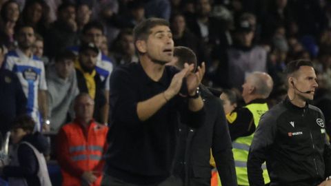 Antonio Hidalgo, en el partido del pasado domingo en Riazor