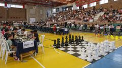 Aspecto del polideportivo de Maristas, durante el Memorial Emilio Rodrguez