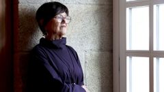 <span lang= gl >Margarita Ledo Andi�n no Consello da Cultura, onde tivo lugar a xornada de homenaxe.</span>