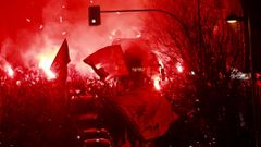 As� recibieron los aficionados al Celta