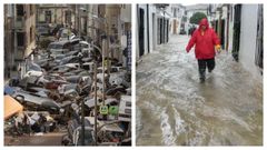 La lluvia convierte las calles de Grazalema en r�os