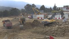 Obras de ampliaci�n del hospital de Montecelo, en Pontevedra