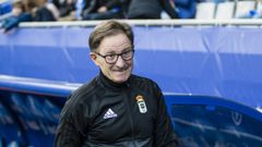 Anquela Real Oviedo Albacete Carlos Tartiere.Anquela, antes del comienzo del encuentro