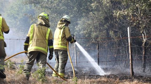 Incendio en la parroquia de San Pedro de Río (A Fonsagrada)