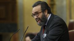 El diputado de Vox Jos Mara Snchez, en el Congreso