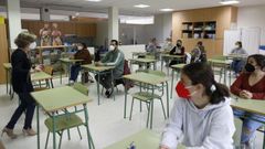 Imagen de las oposiciones de educaci�n del a�o pasado, que correspond�an al a�o 2020 (no se celebraron entonces por la pandemia)