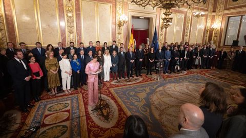 Un momento del acto en homenaje a la Constitucin celebrado ene l Congreso