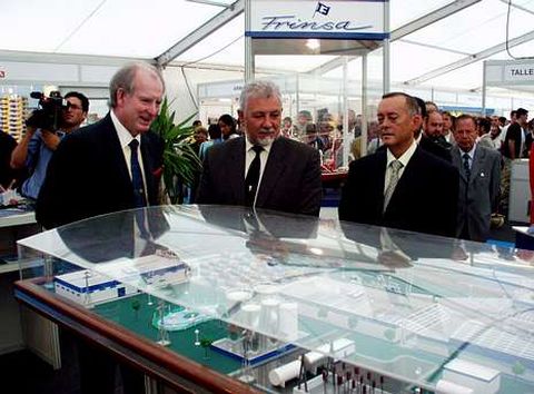 Imagen de archivo de la �ltima inauguraci�n de Expobarbanza. En la foto, Ramiro Carregal, Torres Colomer y Jos� Mart�nez Ayaso.