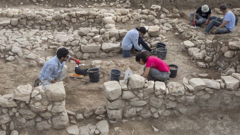 En la imagen de archivo, excavaciones de la UDC en un yacimiento de Palestina