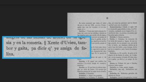 Documentacin histrica sobre el topnimo Uviu recogida por Inaciu Galn y Gonzlez en el Vocabulario de las palabras y frases bables que se hablaron antiguamente y de las que hoy se hablan en el Principado de Asturias, de Apolinar de Rato y Hevia