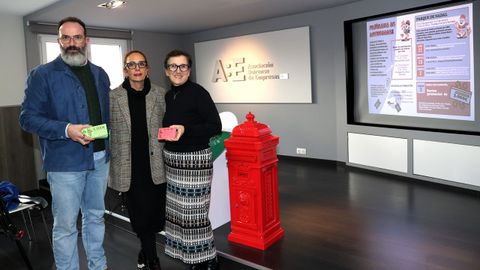 Daniel Garca, Mara Outeiral y Paola Garca presentaron las actividades navideas