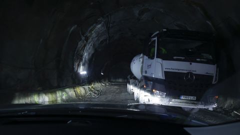 Obras de los tneles del tren al puerto exterior