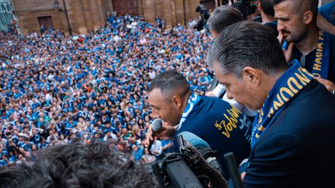 Celebraci�n del ascenso a Primera Divisi�n del Real Oviedo