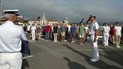 Entrada de los nuevos alumnos de la Escuela Naval de Marn