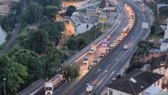 Cae un rbol en la avenida da Pasaxe