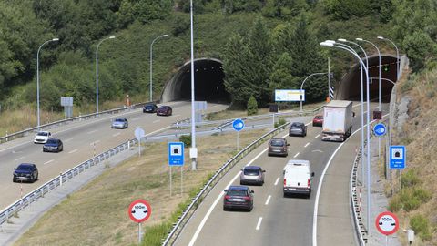 Tneles de San Pedro, en la A-6 en Lugo, en los que se mejorar la ventilacin e instalaciones