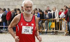 El campe�n de Europa, Requejo, primero a la derecha, sigui� la prueba