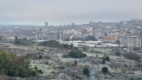 Amanecer helado en Ourense y alrededores