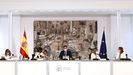 El presidente del Gobierno, Pedro S�nchez, presidi� este martes la reuni�n del Consejo de Ministros en la Moncloa