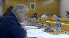 Tino Alvite, concejal del BNG de Vilalba, en un pleno de este mandato