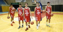 De izquierda a derecha, Alberto D�az, San Mart�n, Picallo, �lvaro Palazuelos y Juan Castro. 