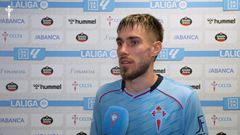 �scar Mingueza coment� que el Celta debe sentirse orgulloso de su trabajo frente al Athletic Club.