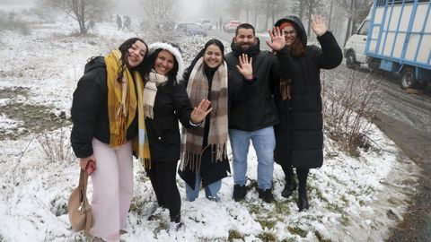 Nevada a pocos d&iacute;as de acabar el a&ntilde;o en el monte Caxado, en As Pontes