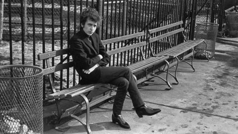 Dylan retratado en 1965 por Fred W. McDarrah