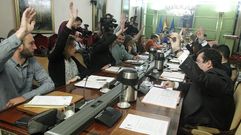 Un pleno del ayuntamiento de Oviedo.