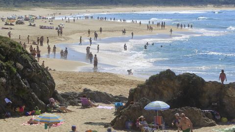Playa de A Frouxeira, en Valdovio