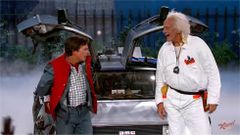As� regresaron al futuro Marty McFly y Doc Brown