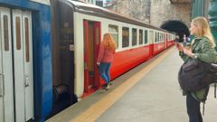 Uno de los trenes de la compa&ntilde;&iacute;a p&uacute;blica Comboios de Portugal.