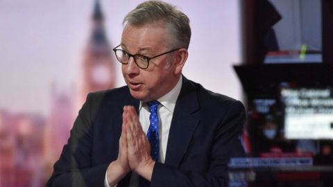 El ministro de Gabinete británico, Michael Gove